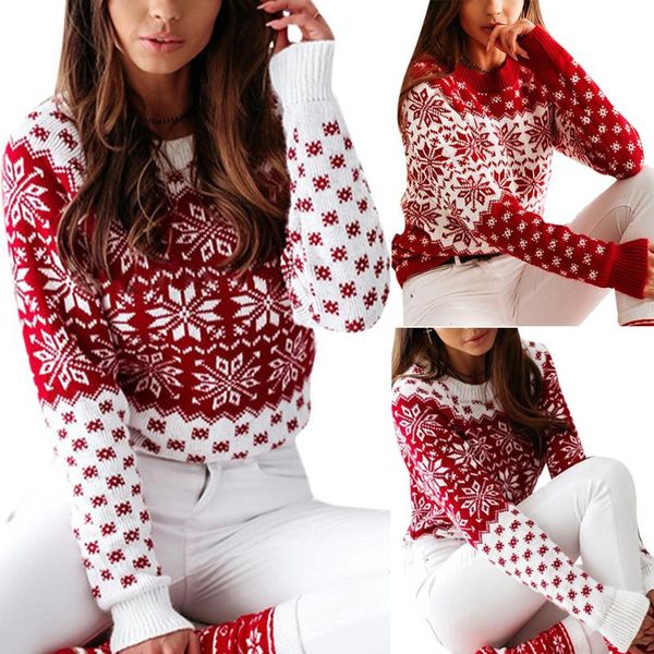 women's sweaters vicabo snowflake-printing sweater christmas red white o-neck long sleeve pullover 2021 casual festival warm knitted c, White;black
women's sweaters vicabo snowflake-printing sweater christmas red white o-neck long sleeve pullover 2021 casual festival warm knitted c, White;black