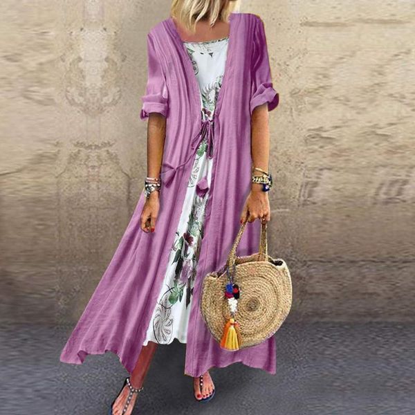 casual dresses summer bohemian beach long dress comdy loose fake two pieces patchwork ladies fashion vintage pleated holdiay, Black;gray
casual dresses summer bohemian beach long dress comdy loose fake two pieces patchwork ladies fashion vintage pleated holdiay, Black;gray