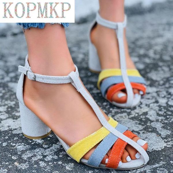 dress shoes mixed colors summer woman high round heels sandals peep toe t buckle strap kopmkp zapatos de mujer plataforma sandalias 35-43, Black
dress shoes mixed colors summer woman high round heels sandals peep toe t buckle strap kopmkp zapatos de mujer plataforma sandalias 35-43, Black