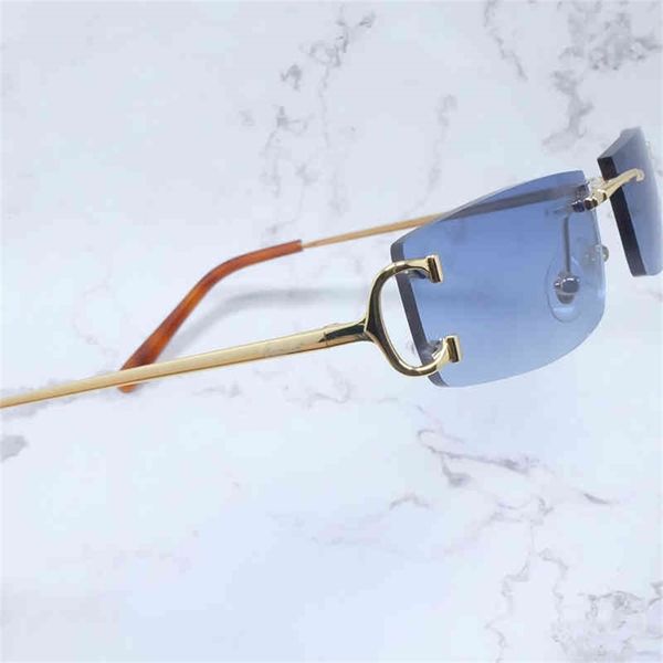 75% off online shop small square sunglasses men rimless metal big wire sun glasses summer shades eyewear women accessories sunglass, White;black