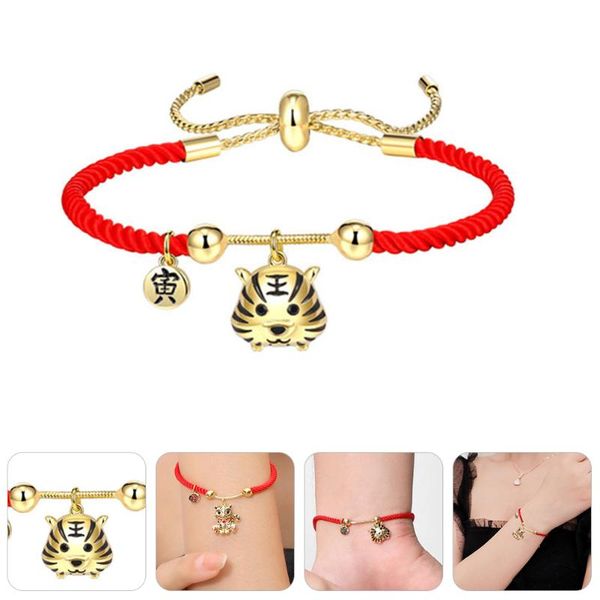 charm bracelets tiger bracelet amulet braided knot year blessing red, Golden;silver
charm bracelets tiger bracelet amulet braided knot year blessing red, Golden;silver