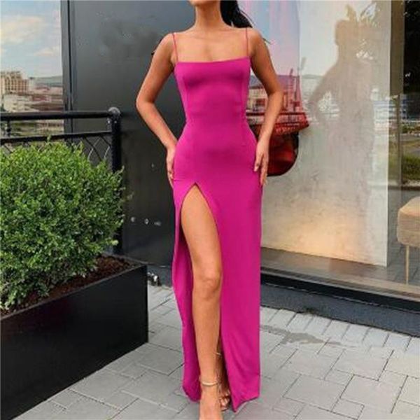 casual dresses split solid slim lady maxi long dress 2021 fashion party elegant outfits bodycon autumn women spaghetti strap, Black;gray
casual dresses split solid slim lady maxi long dress 2021 fashion party elegant outfits bodycon autumn women spaghetti strap, Black;gray