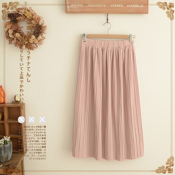 fashionable short solid skirt color versatile medium length women's pleated, Black 
fashionable short solid skirt color versatile medium length women's pleated, Black
