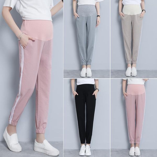 maternity bottoms 2021 fashion harem pants stripes sport trousers nine for pregnancy women outdoor clothes spring summer mom wear, White
maternity bottoms 2021 fashion harem pants stripes sport trousers nine for pregnancy women outdoor clothes spring summer mom wear, White