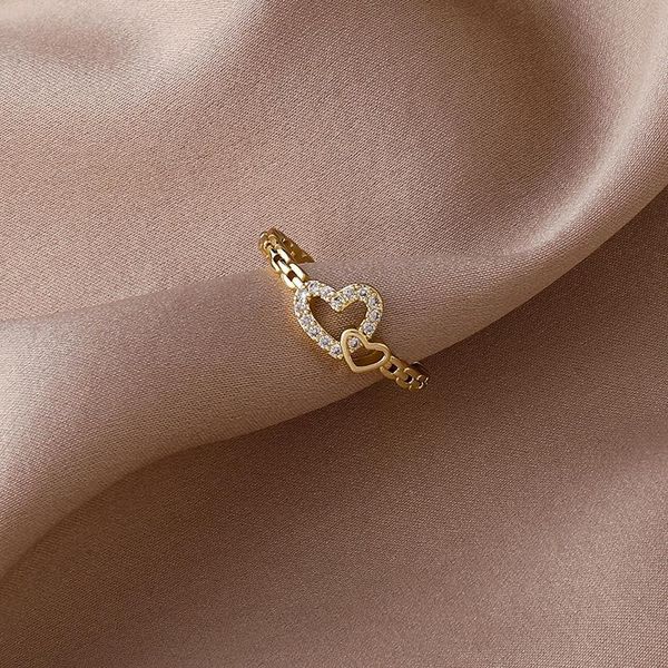 cluster rings 2021 arrival 14k gold plated hollow heart adjustable for women zircon wedding, Golden;silver
cluster rings 2021 arrival 14k gold plated hollow heart adjustable for women zircon wedding, Golden;silver