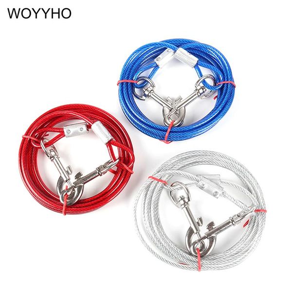 dog collars & leashes 3m/5m/10m steel wire double anti-bite outdoor camping hiking pet accessories walking belt lead leash for dogs
dog collars & leashes 3m/5m/10m steel wire double anti-bite outdoor camping hiking pet accessories walking belt lead leash for dogs