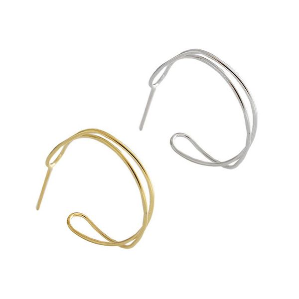 concise interweave gold earrings 925 sterling silver stud earring for women pendientes mujer moda 2021 fashion fine jewelry, Golden;silver
concise interweave gold earrings 925 sterling silver stud earring for women pendientes mujer moda 2021 fashion fine jewelry, Golden;silver