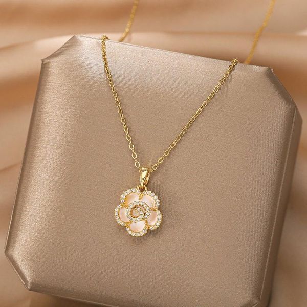 chains ms korea fashion multi-colored petals necklace pendant, temperament contracted party girl clavicle chain jewelry accessories, Silver
chains ms korea fashion multi-colored petals necklace pendant, temperament contracted party girl clavicle chain jewelry accessories, Silver