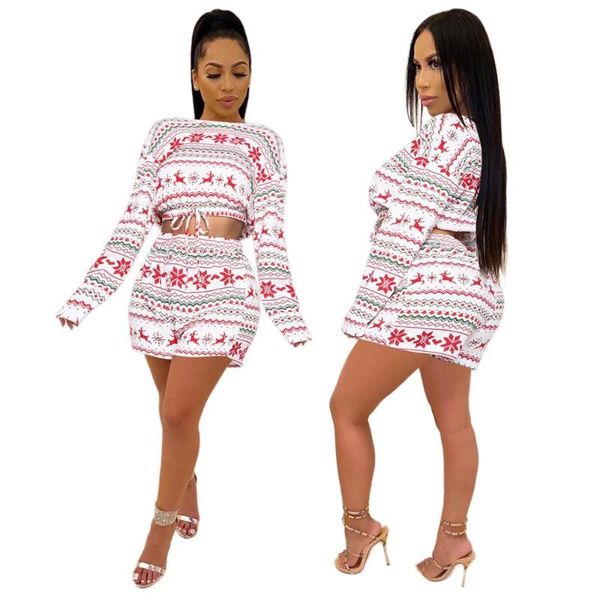 two piece dress autumn winter lady 2 set skirt suit o-neck full sleeve crop and shorts casual sports, White
two piece dress autumn winter lady 2 set skirt suit o-neck full sleeve crop and shorts casual sports, White