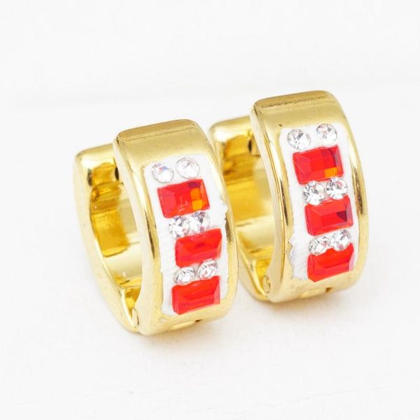 red crystal gold color stainless steel hoop earrings for women small round circle huggies earings fashion jewelry 2021 oorbellen & huggie, Golden;silver
red crystal gold color stainless steel hoop earrings for women small round circle huggies earings fashion jewelry 2021 oorbellen & huggie, Golden;silver