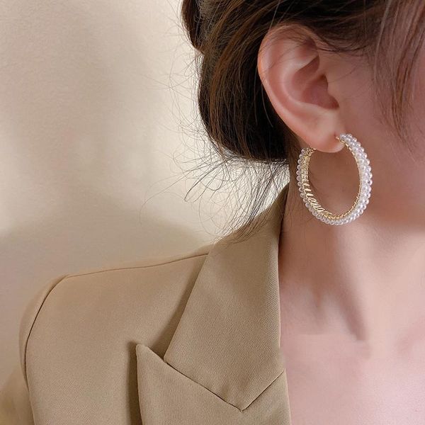 dangle & chandelier gaku double row pearl big earrings celebrity style exaggerated circle net red ladies, Silver
dangle & chandelier gaku double row pearl big earrings celebrity style exaggerated circle net red ladies, Silver