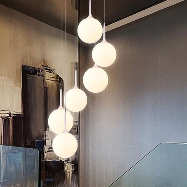 modern minimalist stair chandelier rotating long villa double creative glass ball personality restaurant led lights pendant lamps
modern minimalist stair chandelier rotating long villa double creative glass ball personality restaurant led lights pendant lamps