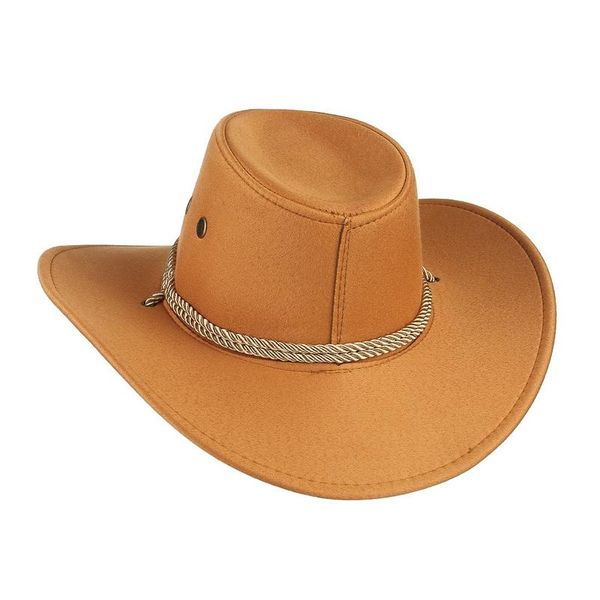 stingy brim hats western cowboy hat 2021 women men jazz cap with rope cowgirl outdoor suede sombrero traveling, Blue;gray
stingy brim hats western cowboy hat 2021 women men jazz cap with rope cowgirl outdoor suede sombrero traveling, Blue;gray