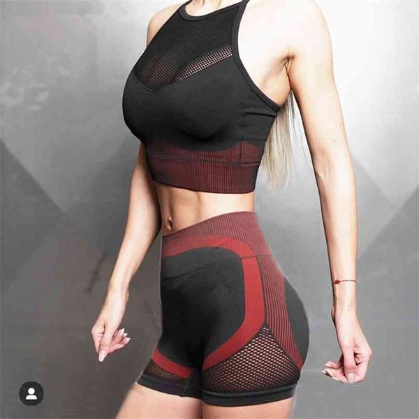 2 piece workout clothes women gym set seamless shorts sport fitness yoga active wear clothing tracksuit 210802, Gray
2 piece workout clothes women gym set seamless shorts sport fitness yoga active wear clothing tracksuit 210802, Gray