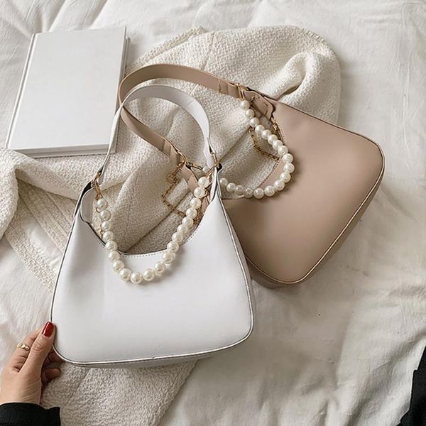 evening bags 2021 vintage women pu leather pearl chain shoulder bag pure color hobos small handbag elegant ladies
evening bags 2021 vintage women pu leather pearl chain shoulder bag pure color hobos small handbag elegant ladies