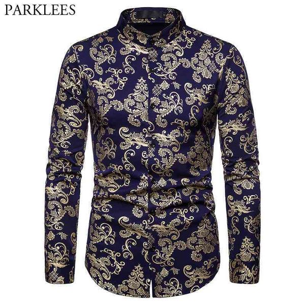 luxury paisley gold shiny printed floral dress shirts slim fit button down tuxedo shirt men chemise wedding party dinner camisas 210522, White;black
luxury paisley gold shiny printed floral dress shirts slim fit button down tuxedo shirt men chemise wedding party dinner camisas 210522, White;black