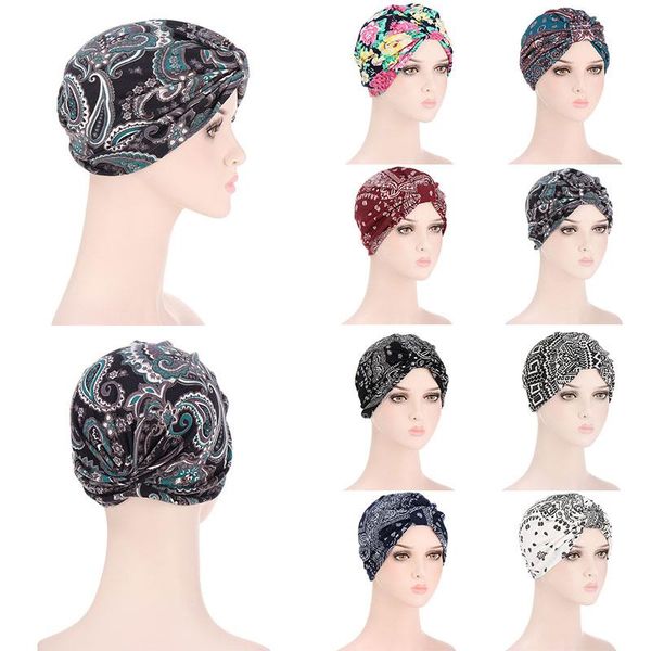 scarves cashew flower bag hat confinement printed baotou cap western style muslim comfortable simplicity headwear, Blue;gray
scarves cashew flower bag hat confinement printed baotou cap western style muslim comfortable simplicity headwear, Blue;gray