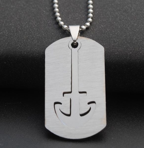 european and american jewelry men's necklace titanium pendant stainless steel double layer sea anchor, Silver
european and american jewelry men's necklace titanium pendant stainless steel double layer sea anchor, Silver