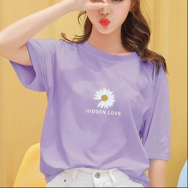 summer womens vogue women daisy short sleeve tee loose oversized t shirt korean style purple aesthetic clothes, White
summer womens vogue women daisy short sleeve tee loose oversized t shirt korean style purple aesthetic clothes, White