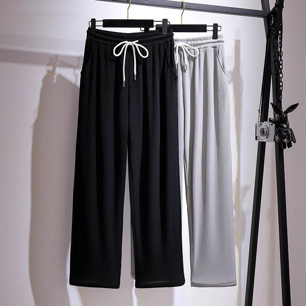 150kg plus size women's drape ice silk wide-leg pants 5xl 6xl 7xl 8xl 9xl high-waist loose straight-leg black gray & capris, Black;white
150kg plus size women's drape ice silk wide-leg pants 5xl 6xl 7xl 8xl 9xl high-waist loose straight-leg black gray & capris, Black;white
