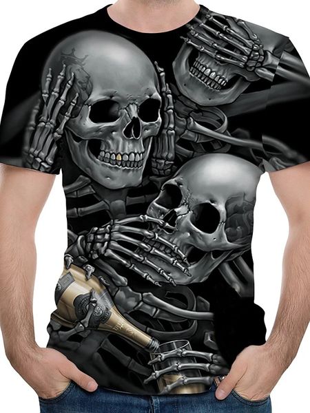 camouflage undead pattern men's 3d printed t-shirt visual impact party streetwear punk gothic round neck american muscle style short sl, White;black
camouflage undead pattern men's 3d printed t-shirt visual impact party streetwear punk gothic round neck american muscle style short sl, White;black