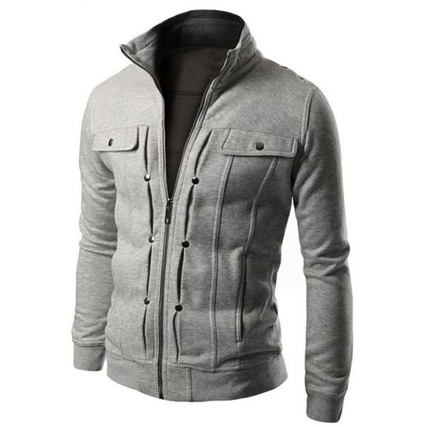 spring men stand collar long sve zip pock slim et coat plus size men's clothing 2021, Black
spring men stand collar long sve zip pock slim et coat plus size men's clothing 2021, Black
