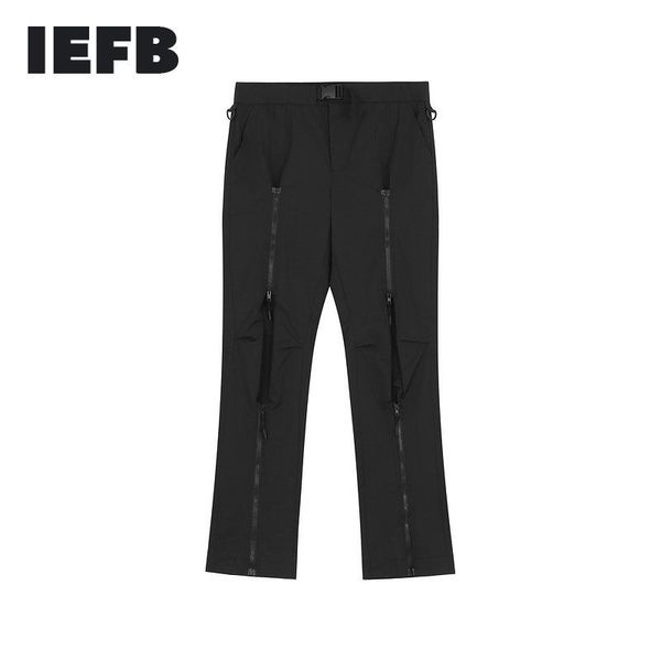 men's pants iefb straight zipper metal buckle pleated trumpet casual for men 2021 spring autumn streetwear black trousers 9y8105
men's pants iefb straight zipper metal buckle pleated trumpet casual for men 2021 spring autumn streetwear black trousers 9y8105