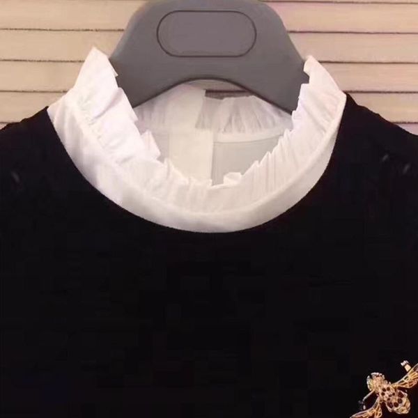 women half ruffles stand false fake collar lady female casual solid color blouse necklace shirt decor detachable, Blue;purple
women half ruffles stand false fake collar lady female casual solid color blouse necklace shirt decor detachable, Blue;purple