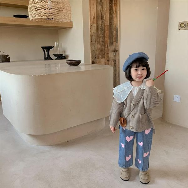 trousers girls' jeans autumn printed wide leg pants 2021 korean children's casual loose flared, Blue
trousers girls' jeans autumn printed wide leg pants 2021 korean children's casual loose flared, Blue