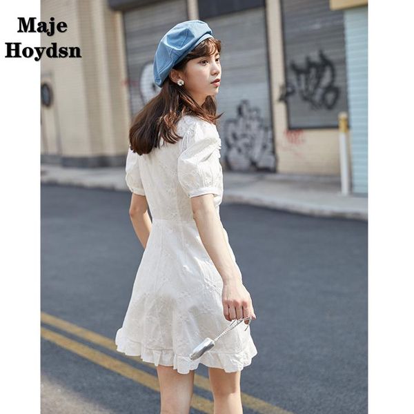 casual dresses maje hoydsn 2021 spring korean women's lotus leaf decoration french minority design short sleeve slim dress, Black;gray
casual dresses maje hoydsn 2021 spring korean women's lotus leaf decoration french minority design short sleeve slim dress, Black;gray