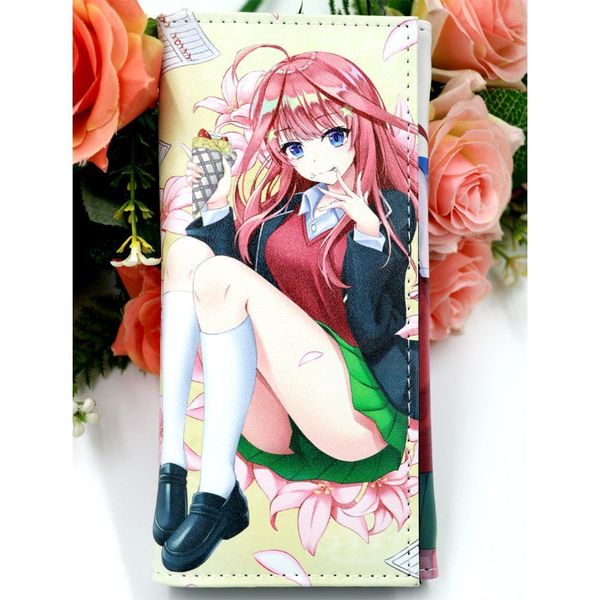 colorful anime the quintessential quintuplets long clutch wallet nakano itsuki leather purse with hasp, Red;black
colorful anime the quintessential quintuplets long clutch wallet nakano itsuki leather purse with hasp, Red;black