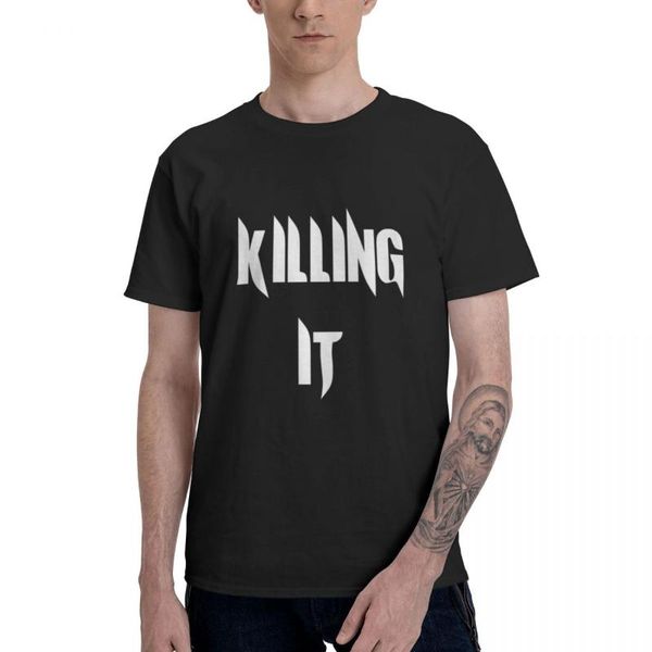 men's t-shirts killing it (white print) printed oversized men t shirt anime clothes goth tee streetwear, White;black
men's t-shirts killing it (white print) printed oversized men t shirt anime clothes goth tee streetwear, White;black