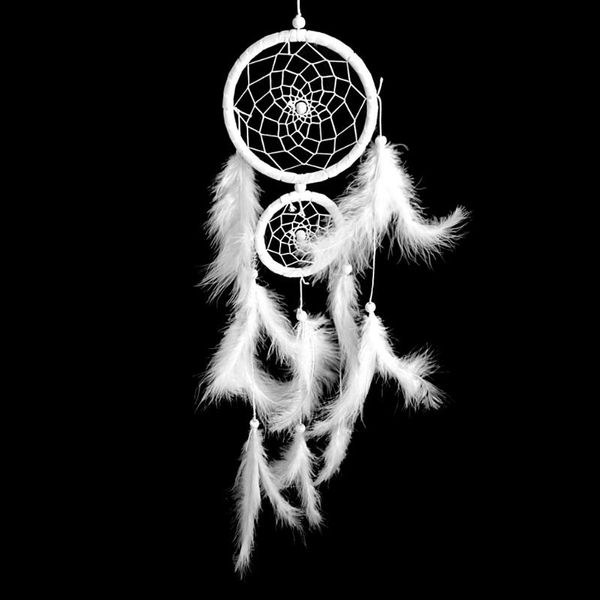 decorative objects & figurines handmade dream catcher with feather wall car hanging decoration ornament white
decorative objects & figurines handmade dream catcher with feather wall car hanging decoration ornament white