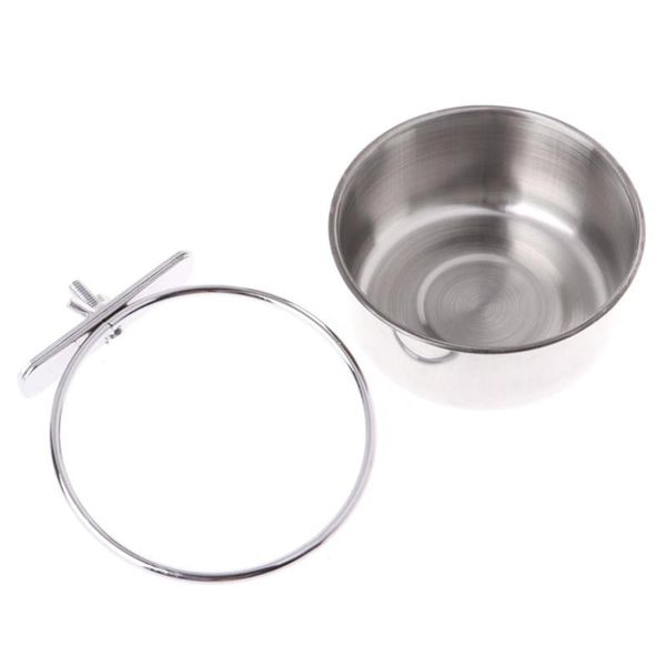 other bird supplies stainless steel bowl durable food box cage water basin practical cup for birds parrot pet dog (size rim 12cm)
other bird supplies stainless steel bowl durable food box cage water basin practical cup for birds parrot pet dog (size rim 12cm)
