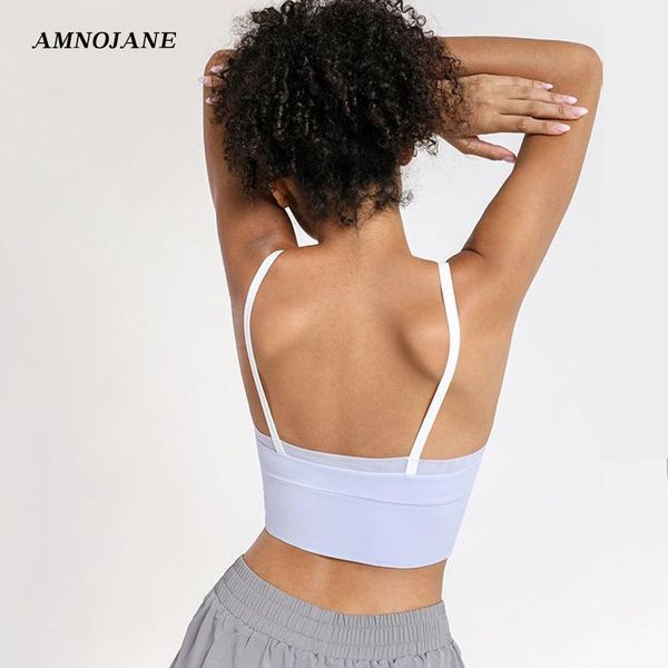 mesh padded sport bra straps contrast color wireless push up bralette backless sports bras for women sweat womens yoga gym clothing, White;black
mesh padded sport bra straps contrast color wireless push up bralette backless sports bras for women sweat womens yoga gym clothing, White;black