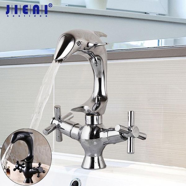 bathroom sink faucets jieni dolphin black orb polished chrome solid brass 2 handles deck mounted basin mixer tap faucet
bathroom sink faucets jieni dolphin black orb polished chrome solid brass 2 handles deck mounted basin mixer tap faucet