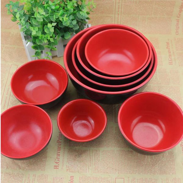 bowls 2 pcs 1050ml imitation porcelain soup bowl anti-fall rice red black double color noodles - d5008 (19x9cm)
bowls 2 pcs 1050ml imitation porcelain soup bowl anti-fall rice red black double color noodles - d5008 (19x9cm)