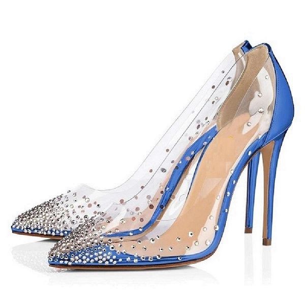 dress shoes original intention stylish women pumps pointed toe high heels rhinestone clear stiletto heel wedding woman size 3-16, Black
dress shoes original intention stylish women pumps pointed toe high heels rhinestone clear stiletto heel wedding woman size 3-16, Black
