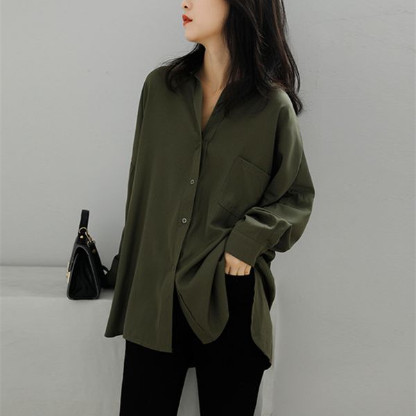 ol elegant oversized shirt autumn lapel long-sleeved loose casual shirts female blouses plus size women clothing 210421, White
ol elegant oversized shirt autumn lapel long-sleeved loose casual shirts female blouses plus size women clothing 210421, White