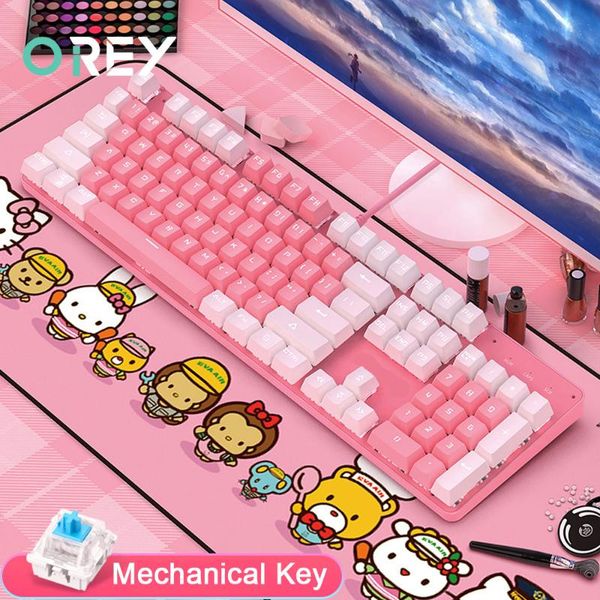 keyboards 104 keys mechanical keyboard usb wired gaming for lapcomputer pc gamer pink girl gift backlight
keyboards 104 keys mechanical keyboard usb wired gaming for lapcomputer pc gamer pink girl gift backlight