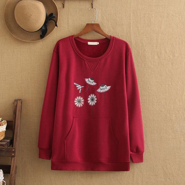 plus size t-shirt women wear long-sleeved fluff hatless embroidered round-necked jacket autumn and winter products fatlady girl, Black
plus size t-shirt women wear long-sleeved fluff hatless embroidered round-necked jacket autumn and winter products fatlady girl, Black