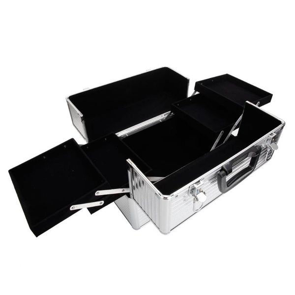 handy stylish three stripes aluminum makeup storage box with keys silver180821202 duffel bags
handy stylish three stripes aluminum makeup storage box with keys silver180821202 duffel bags