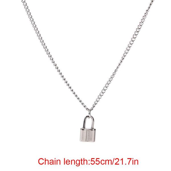 pendant necklaces 1pc punk chain with lock necklace for women men padlock statement gothic cool femme fashion jewelry, Silver
pendant necklaces 1pc punk chain with lock necklace for women men padlock statement gothic cool femme fashion jewelry, Silver