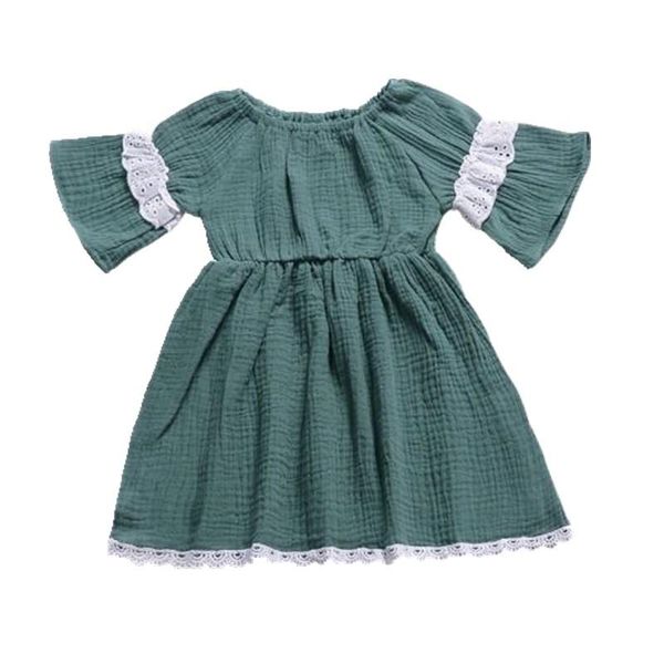 girl's dresses 2021 european girls green color dress fashion kids lace sleeves baby girl summer princess, Red;yellow
girl's dresses 2021 european girls green color dress fashion kids lace sleeves baby girl summer princess, Red;yellow