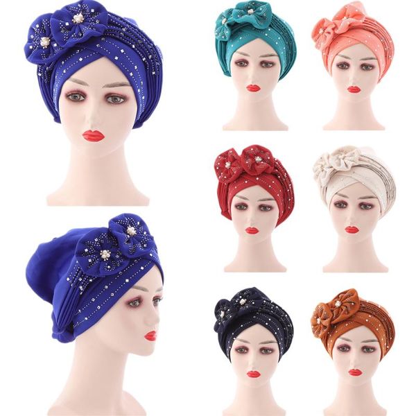 est 2pcs elegant turban hats women cap beaded for india hat scarfs head wrap headband girl hair accessories lady muslim ethnic clothing, Red
est 2pcs elegant turban hats women cap beaded for india hat scarfs head wrap headband girl hair accessories lady muslim ethnic clothing, Red