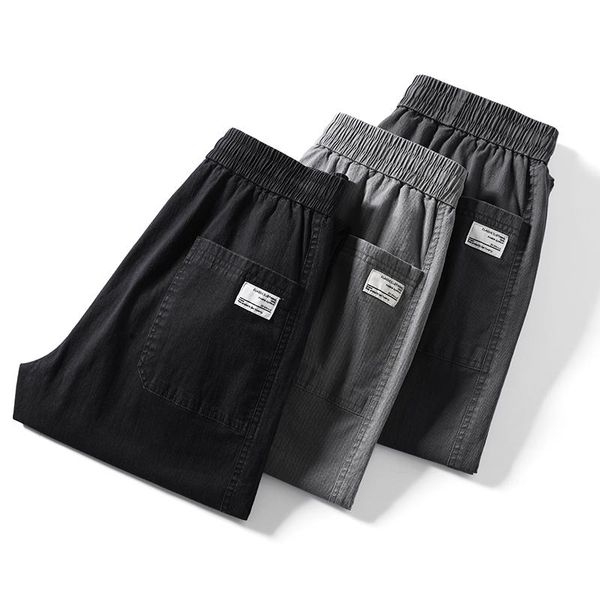 brand men's summer loose casual pants cotton elastic waist harlan nine-point beam feet outdoor cargo trousers m-4xl,6606, Black
brand men's summer loose casual pants cotton elastic waist harlan nine-point beam feet outdoor cargo trousers m-4xl,6606, Black