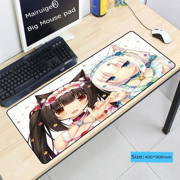 mouse pads & wrist rests mairuige 900x400mm chocola nekopara keyboard pad gamer play mats anime cartoon print large lock edge mat for csgo
mouse pads & wrist rests mairuige 900x400mm chocola nekopara keyboard pad gamer play mats anime cartoon print large lock edge mat for csgo