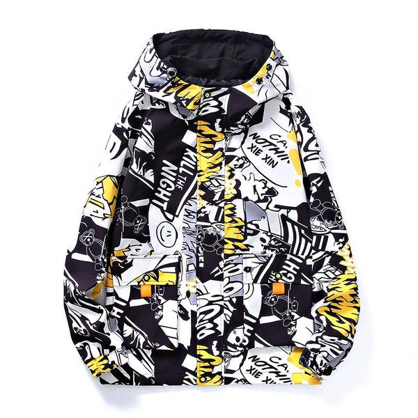 men's jackets plus size national tide printed jacket spring/autumn 2021 youth hooded outdoor wind breaker men m-8xl, Black;brown
men's jackets plus size national tide printed jacket spring/autumn 2021 youth hooded outdoor wind breaker men m-8xl, Black;brown