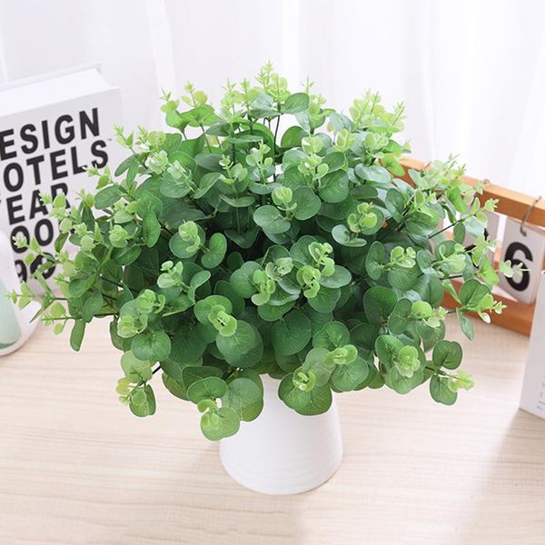 decorative flowers & wreaths 7 heads green eucalyptus bouquet tree branches silk artificial leaves for wall material wreath home diy decorat
decorative flowers & wreaths 7 heads green eucalyptus bouquet tree branches silk artificial leaves for wall material wreath home diy decorat