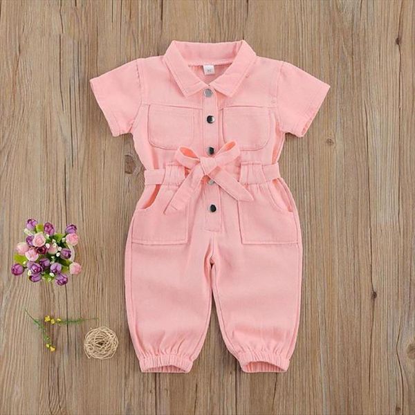 summer girls pink short sleeve denim jumpsuit belt siamese trousers fashion leggings pants lapel kids childrens clothes, White
summer girls pink short sleeve denim jumpsuit belt siamese trousers fashion leggings pants lapel kids childrens clothes, White